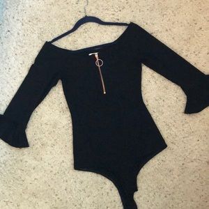 Willow and Clay Black Leotard (M)